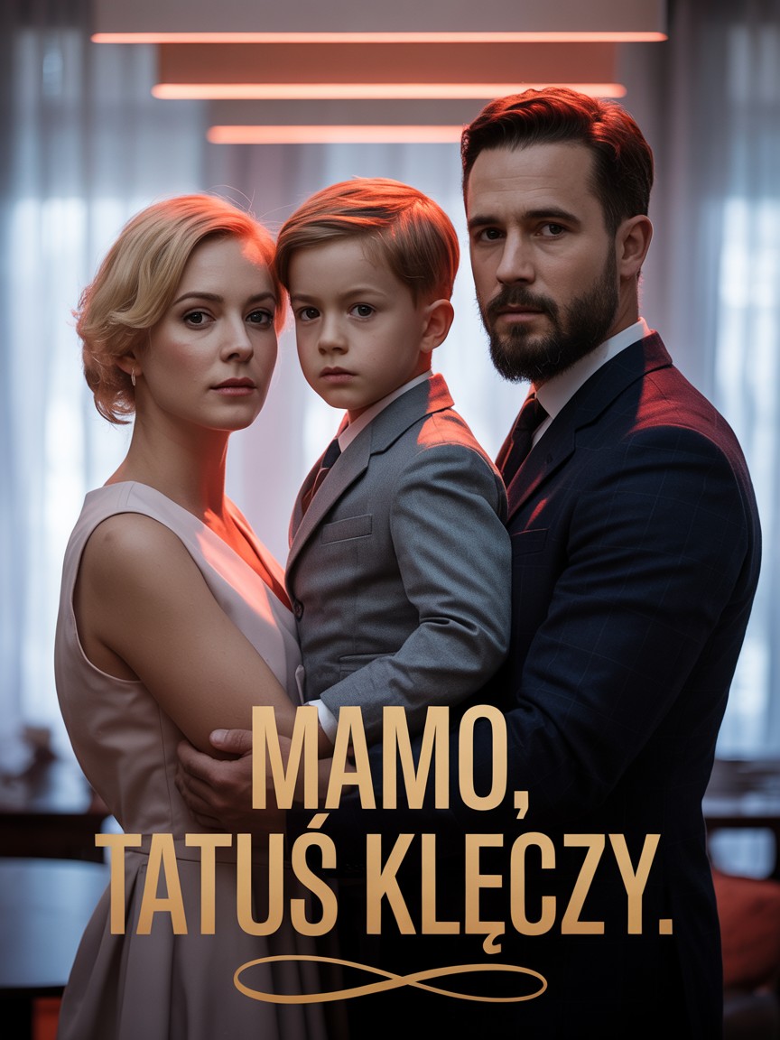 Mamo, tatuś klęczy.